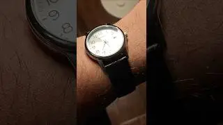 Casio MTP-V002L Enticer on a Black Leather Strap from the Sanda Tank 1108 with Deployant Clasp