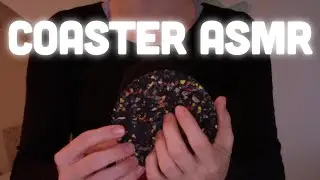 ASMR tingly sounds with a coaster (NO talking) - tapping, gripping, tracing, you name it