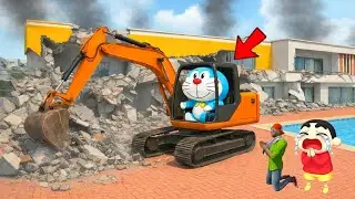 😭 Doraemon Ne Franklin Ka Ghar Tod Diya 🏠 Tod Diya 💥😱 | Indian Theft Auto Simulator 🎯