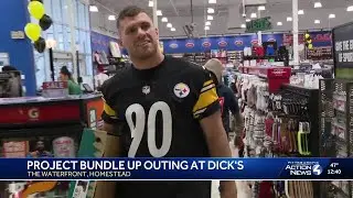 Project Bundle-Up: Steelers help kids shop for winter gear at Dick's Sporting Goods