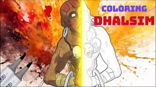 Spirit of Artistry: Illustrating Dhalsim with Alcohol Markers  Street Fighter Tribute!