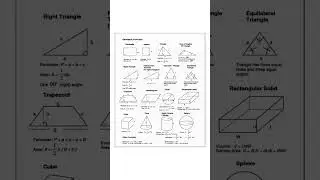 Geometric formulas ... #geometry #geometric #geometryformulas #maths #schooltime #easylearning