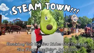 Six Flags America: Steam Town, RipCurl Blaster, and More!!