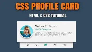 Awesome CSS Profile Card - CSS UI Design Tutorial