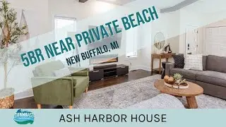 Ash Harbor House | 5BR Luxury Michiana Vacation Rental Near Private Lake Michigan Beaches