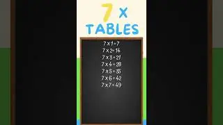 🎤  Fun 7 Times Table Song for Kids! 🎶 Count by Sevens with music! 🌟#shorts #maths #mathshorts