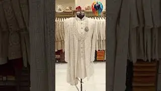 Stunning Off-White Sherwani with Pearl Embellishments #shorts #shortsfeed #shortsvideo #usa #uk
