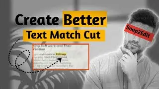 Text Match Cut Effect in ONE CLICK! | #editing #capcut