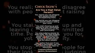 Signs You're a High-Value Person (These Are Rare To Find...) #highvalue