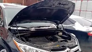 Toyota Highlander 3 - работа упоров / амортизаторов капота