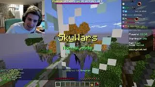 xQc plays Minecraft Skywars, Build Battles & TNT Run | May 22, 2022