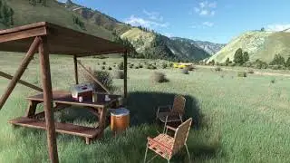 MSFS 0U3 Mahoney Creek Airstrip & D47 Cougar Ranch by Creative Mesh