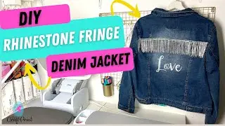D.I.Y Rhinestone Fringe Denim Jacket