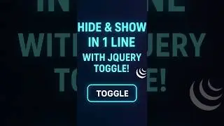 How To Hide & Show Elements with jQuery 