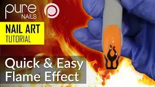 Quick and Easy Flame Art Nail Tutorial | Pure Nails