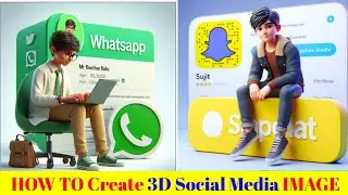 How to create 3D AI Social media boy Images | Viral photo editing | bing image creator tutorial | ai