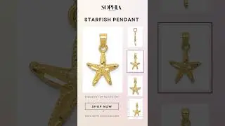 Sophia Jewelers | 14K Starfish Charm -sjqg-k7861 #sophiajewelers #everydayglam #finejewelry