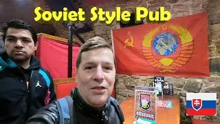 Crazy SOVIET STYLE PUB Called KGB in BRATISLAVA.