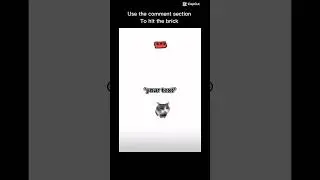 Use the comment bar to hit the brick back!