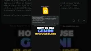 Как использовать Google Gemini в Google Slides