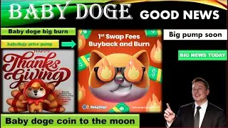 BABY DOGE COIN BUYBACK AND BURN NEWS TODAY BABYDOGE [Urgent news]babygode coin