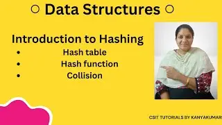 Hashing in data structures, Hash table, Hash Function, Collisions, Introduction to hashing, Hashing