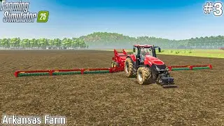 3 Harvester 1 Field Long Grain Rice Harvesting | Arkansas Farm | FS 25 | Ep #3