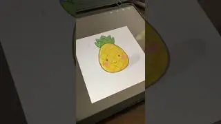Let&rsquo;s draw a happy pineapple #procreateshorts #procreate #digitalart #digitalillustration