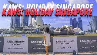 Kaws Holiday in Singapore:  Kaws World Tour 7th stop overlooking Marina Bay Sands!