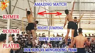 Amazing Super Young Khmer Player THY MENGHOUNG Vs Super DUK And KDO -Powerful Volleyball In Cambodia