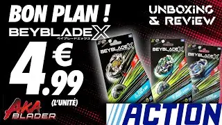 [Beyblade X] Des Beyblade X &agrave; 4,99&euro; ?! M&Eacute;GA BON PLAN chez ACTION ! Unboxing & Review FR - Claw Leon