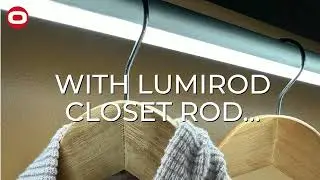 LED Closet Rod clip | Closet lighting ideas | LUMIROD