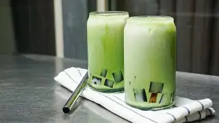 Greentea Milk Coffee Jelly | Easy Beverage Recipe