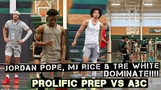 Jordan Pope, MJ Rice & Tre White DOMINATED!!! Prolific Prep vs. Albuquerque Basketball Club