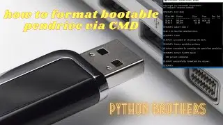 How to format a pendrive via command prompt . . .