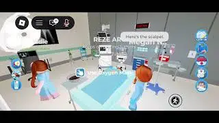 Having 3 tumors removed on Roblox in maple hospital 