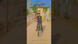 top 3 very easy cycle stunts 😱🤯 subscribe for more ✅💯 #shorts #viral #mtb #gowthambannyofficial
