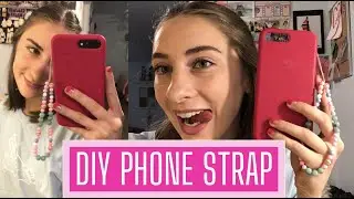 DIY BEADED PHONE STRAP| HOW TO MAKE A TRENDY PHONE STRAP