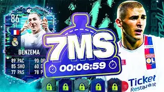 FIFA 22 - INCREDIBLE FLASHBACK BENZEMA 7 MINUTE SQUAD BUILDER - ULTIMATE TEAM
