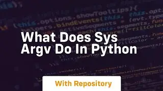 what does sys argv do in python