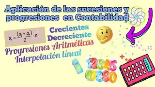 Sucesiones y progresiones en Contabilidad.