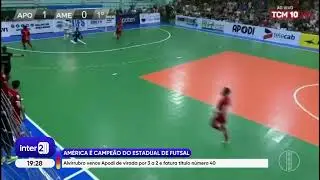 Inter 2 RN - 8/12/2025 - Am&eacute;rica vence Apodi e &eacute; campe&atilde;o potiguar de futsal masculino de 2025