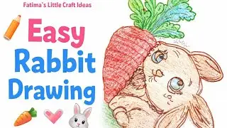 Easy Rabbit Drawing for Kids 🐰 | Simple Animal Art #diy #shortsfeed #shorts #shortsviral #shortvideo