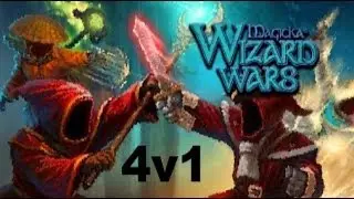 Magicka Wizard Wars: 4v1 Battle
