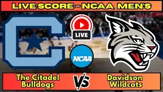 🔴 The Citadel Bulldogs vs Davidson Wildcats | NCAA Men&rsquo;s Basketball | Live Score Update December 4