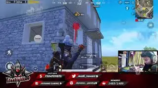 Dynamo trolled | Killed himself with nade😂 #mortal #dynamogaming #OPGrenade #pubgmobile