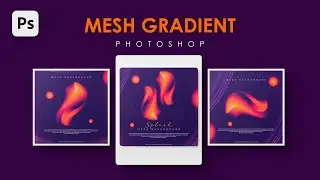 How to Create Mesh Gradient Background in Photoshop | Adobe Photoshop Tutorial | Free Tips 2024