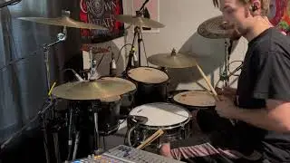 LAST DAYS OF HUMANITY - Deliberate Full Corporal Slicing with a Cleaver (Drum Cover)