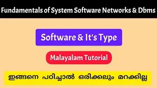 Software|System Software|Application software|Programming Software|malayalam Tutorial
