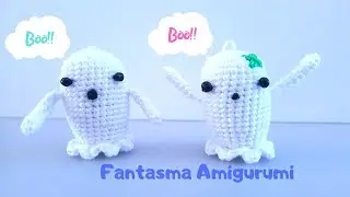 Como tejer FANTASMA AMIGURUMI a CROCHET PASO A PASO 👻